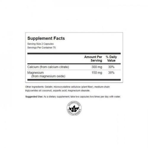Мікроелемент Кальцій Swanson Calcium Citrate Plus Magnesium 150 Caps - фото 2