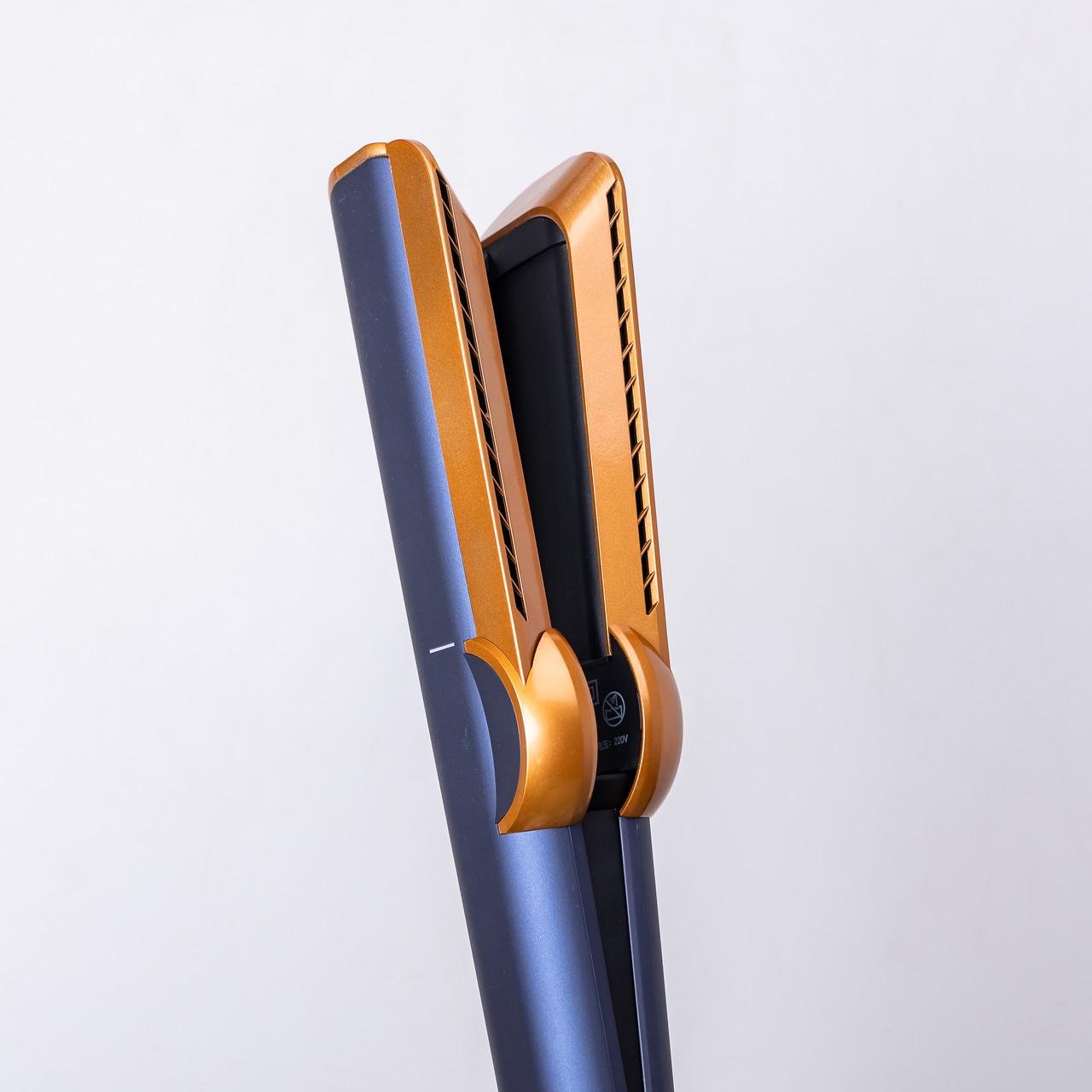 Утюжок для волос Air Stasghtener воздушный 1300 Вт Синий (6052) - фото 10