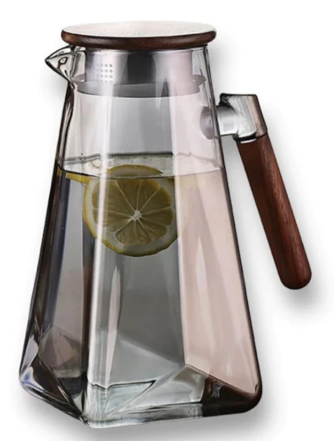 Кувшин для напитков стеклянный Edenberg с крышкой 1,8 л (EB-19573)