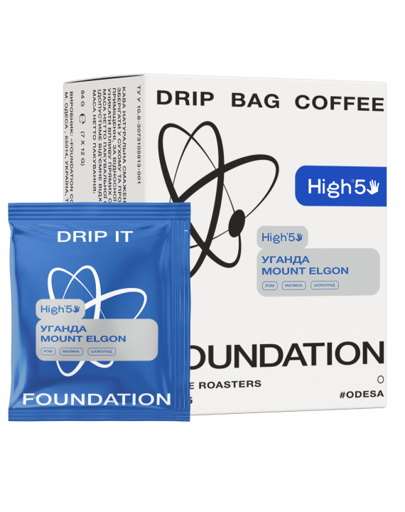 Дрип-кофе FOUNDATION COFFEE ROASTERS Уганда Mount Elgon 7 шт./пак