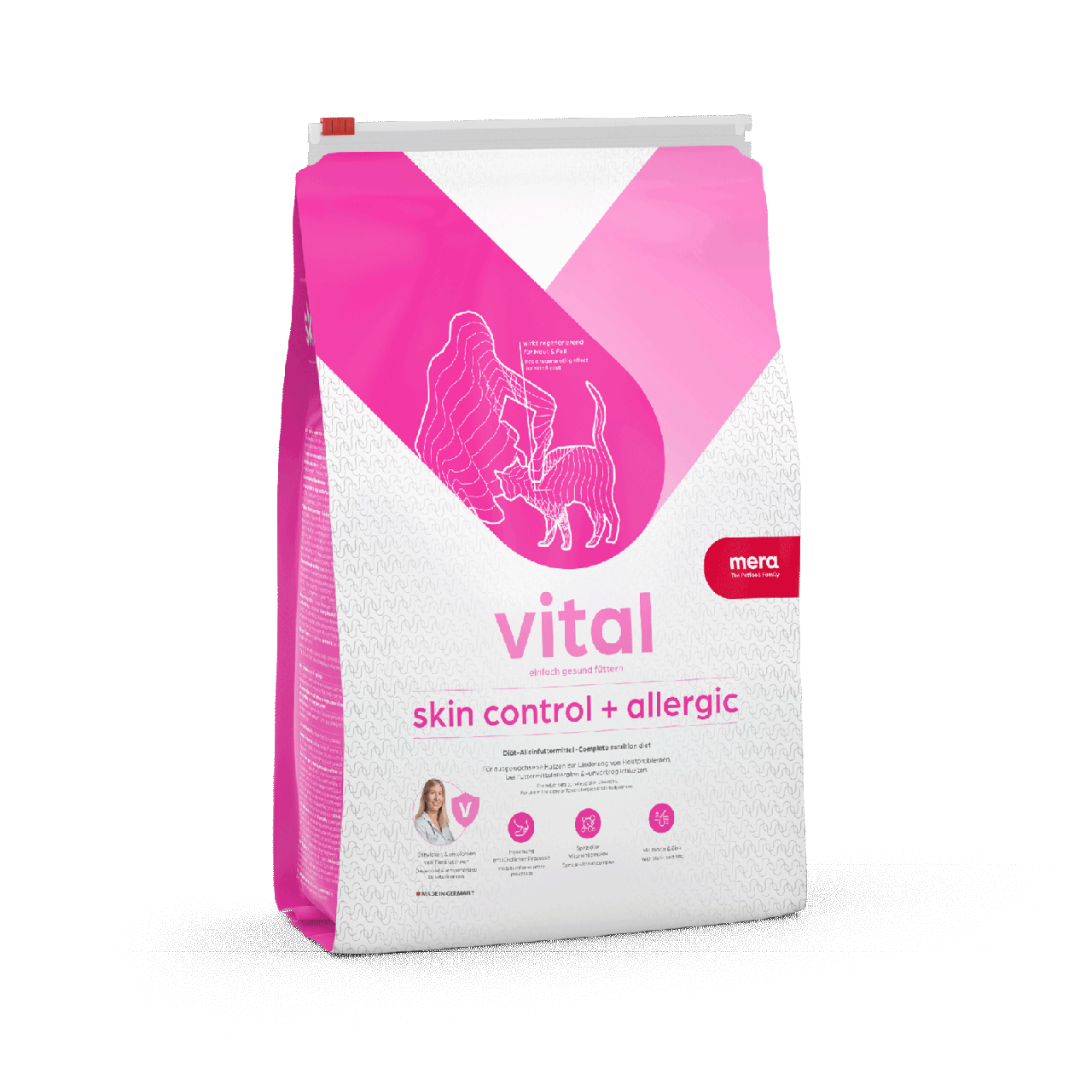 Корм сухой для кошек MERA VITAL Skin Control при кожных заболеваниях и выпадении шерсти 3 кг (3198031307)