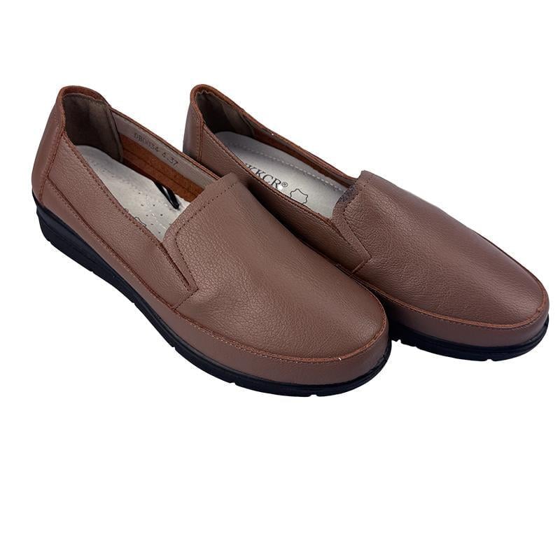 Мокасины женские кожаные 20034-4 p. 40 25,5 см Коричневый