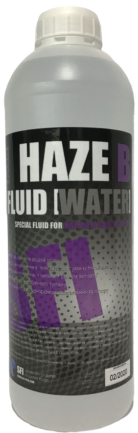 Жидкость для генераторов тумана Haze B Fluid Water 1 л (3014308796)
