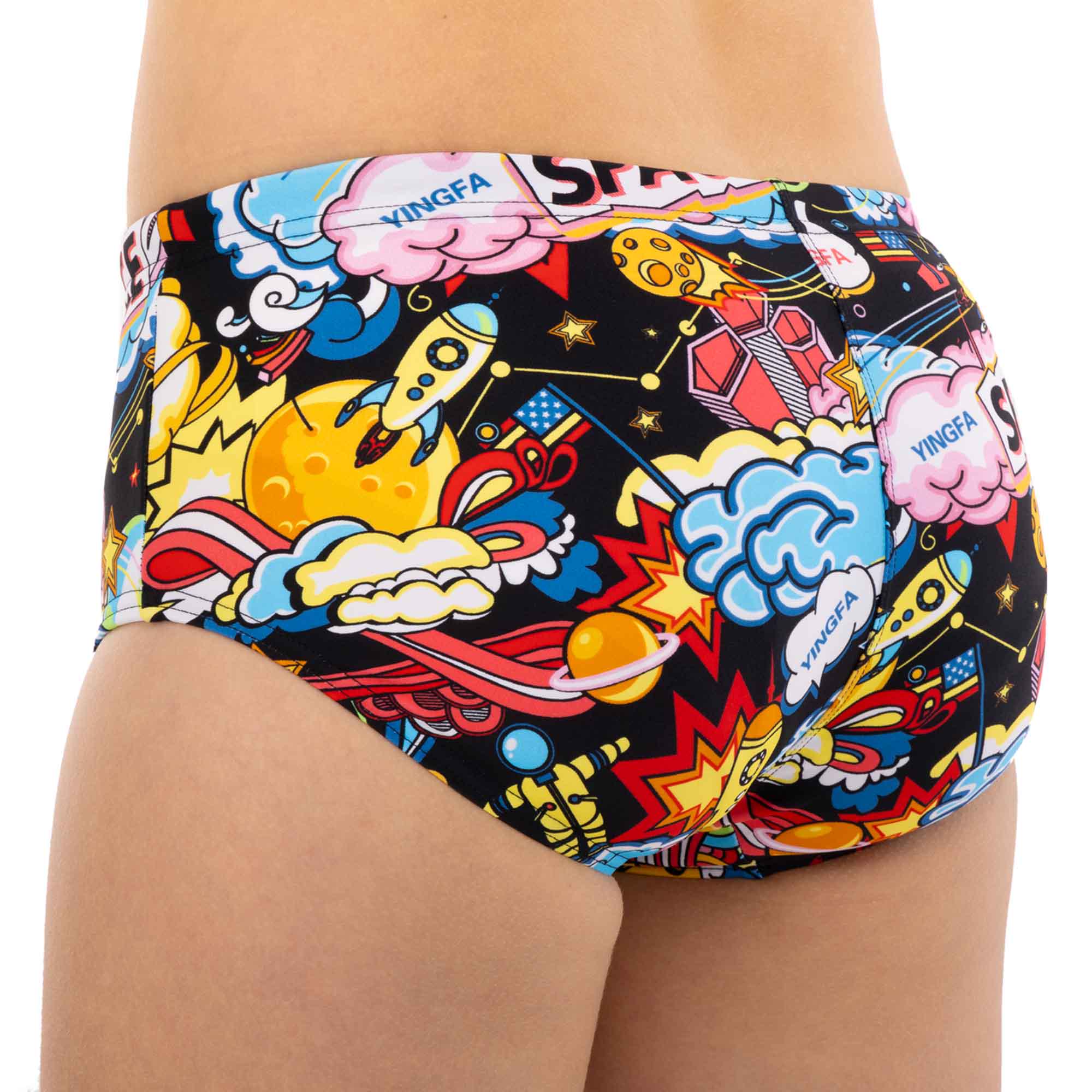 Плавки чоловічі класичні для плавання YINGFA 6700 XS Різнокольоровий (6700_Мультиколор_XS_(145-150с) - фото 5