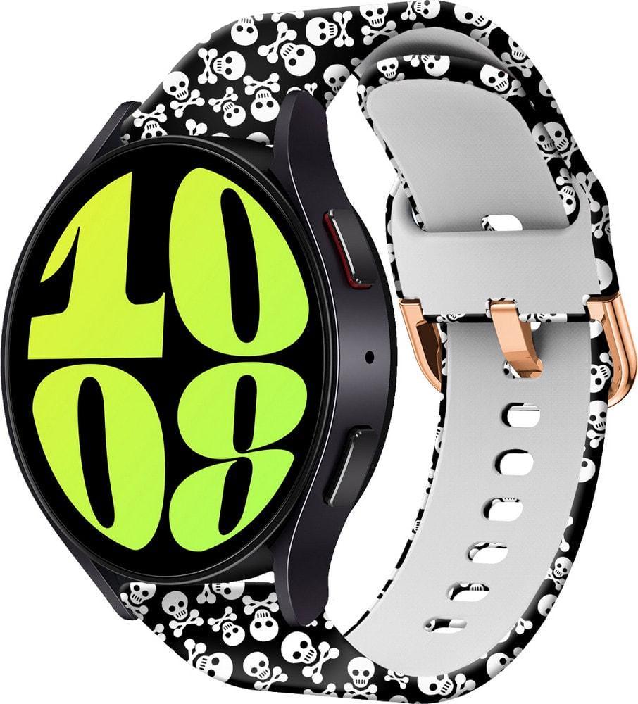 Ремешок Colorful для Galaxy Watch 6 44 мм Skull Black (37615)