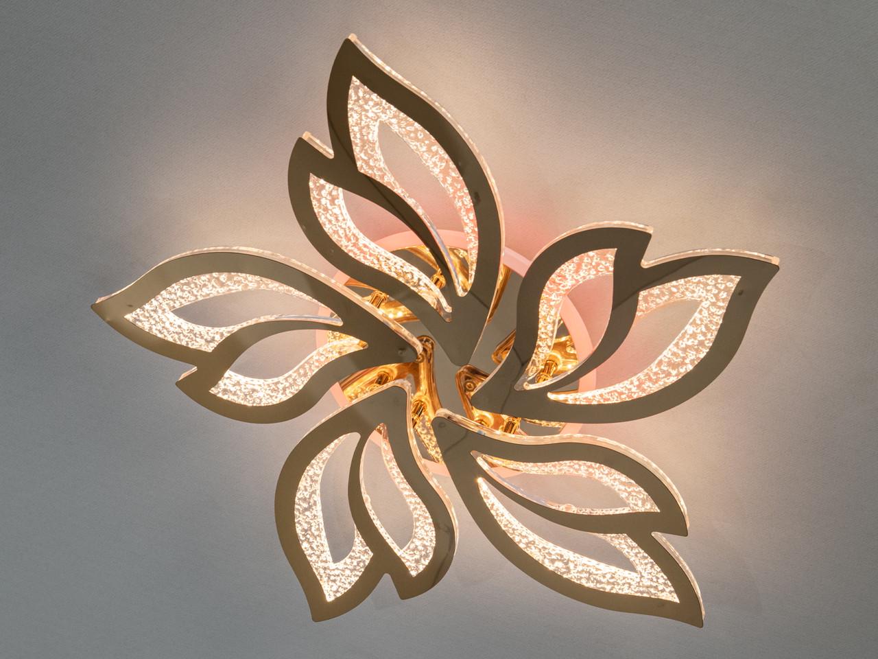 Люстра потолочная LED с дистанционным управлением 2455 Золотой (2701217547) - фото 2 Люстра потолочная LED с дистанционным управлением 2455 Золотой (2701217547) - фото 2