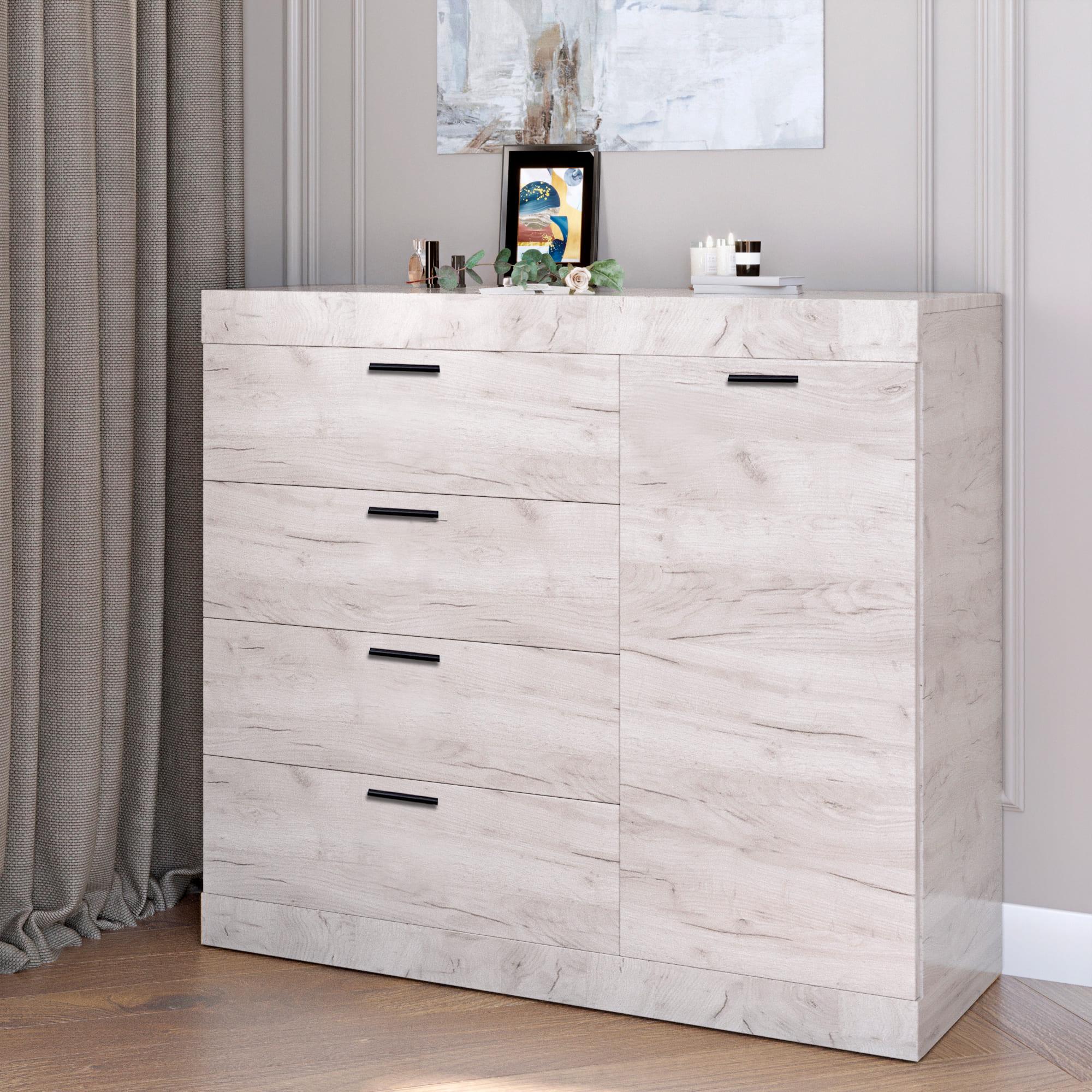 Комод Everest Соната 5 1050х376х931 мм Дуб крафт белый (11238)