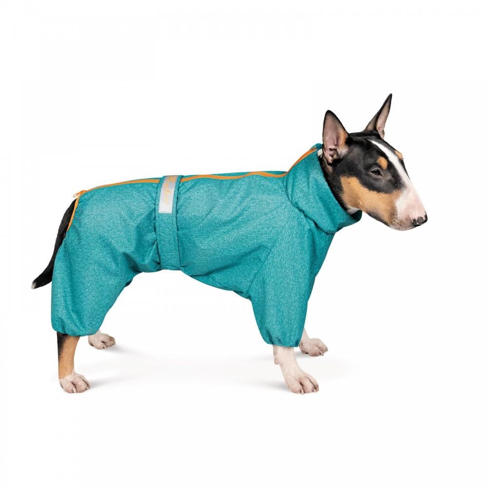 Дождевик Pet Fashion Rain для такс S2 Бирюзовый - фото 2