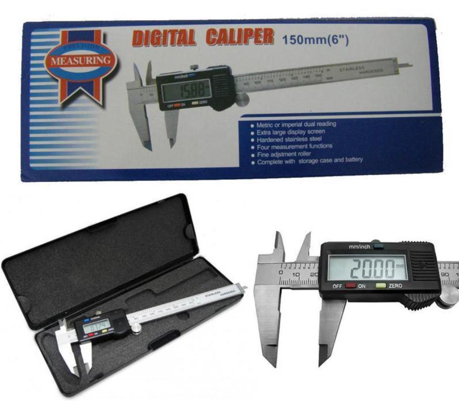 Штангенциркуль электронный Digital Caliper с LCD дисплеем 150 мм (19530257) - фото 3