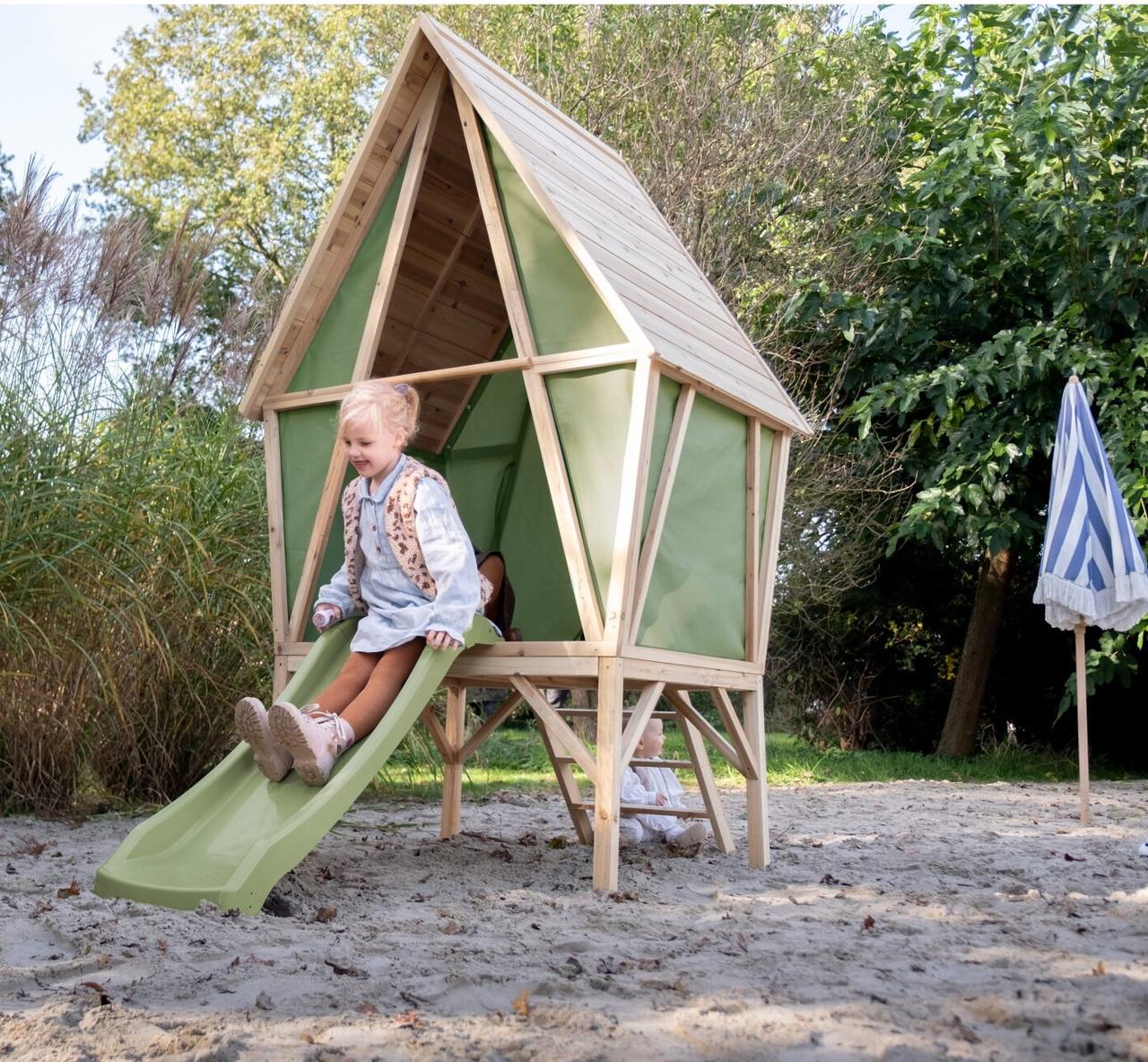 Игровой домик с горкой Exit Toys Yuki 300 из дерева кипариса - фото 10 Игровой домик с горкой Exit Toys Yuki 300 из дерева кипариса - фото 10