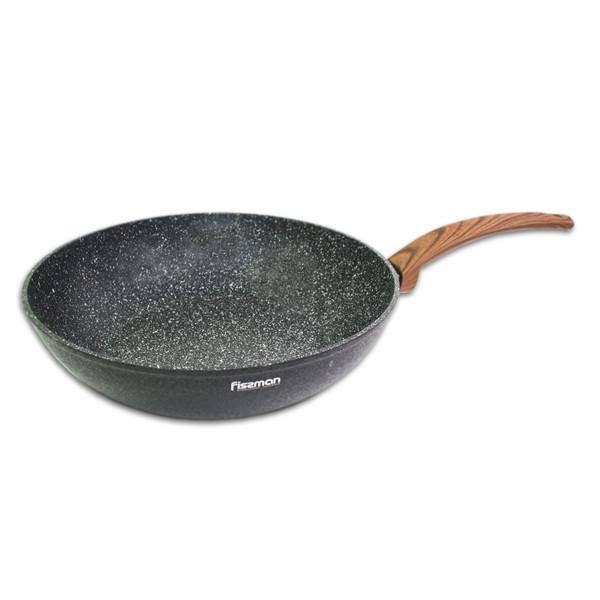 Сковорода WOK Fissman Vesuvio Stone 28 см (4247)