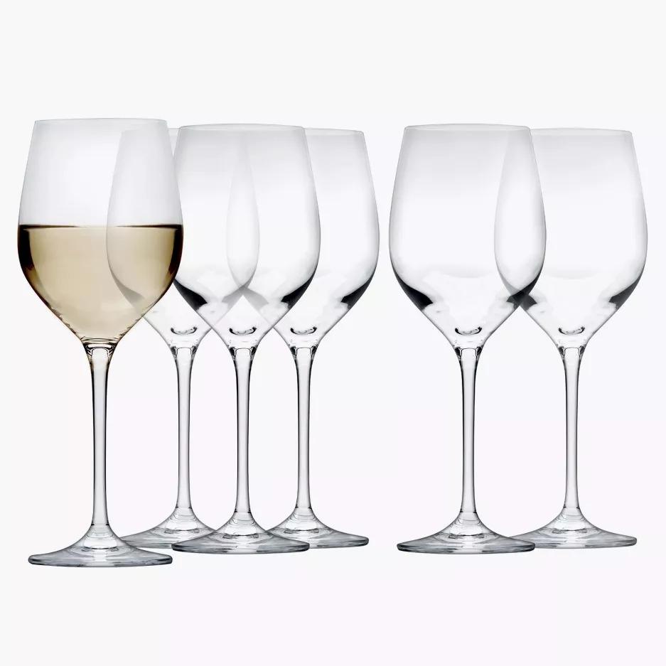 Набор бокалов для вина DUKA AURA 390 мл 6 шт. Прозрачный (1005569)