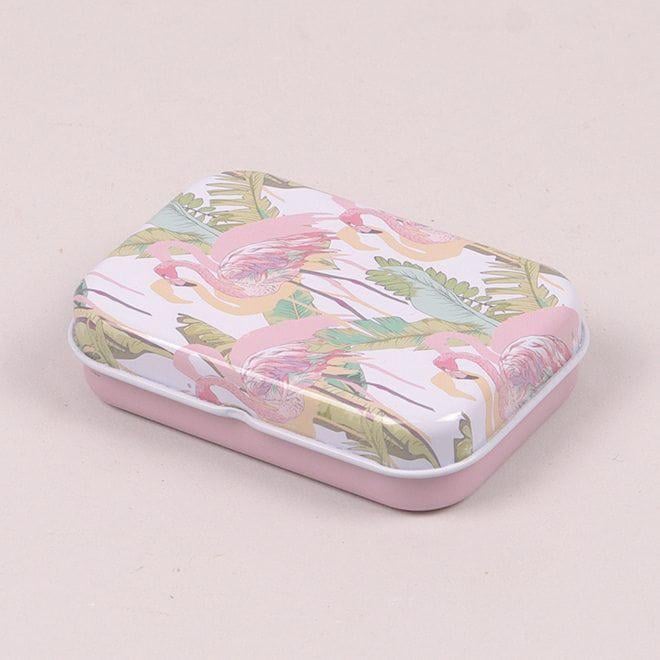 Коробочка металлическая Flora Фламинго для хранения мелочей (25275)