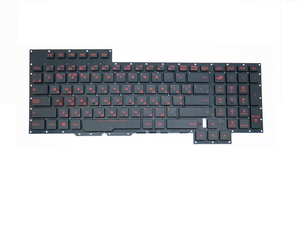 Клавиатура для ноутбука Asus G701 G701VI матовая (0KNB0-E611RU00)