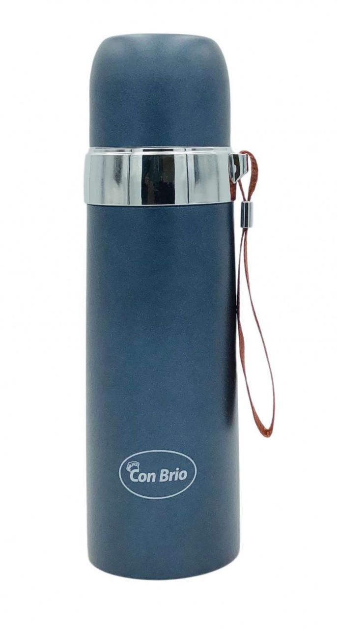 Термос питьевой Con Brio из нержавеющей стали 0,5 л Серый (CB-382)