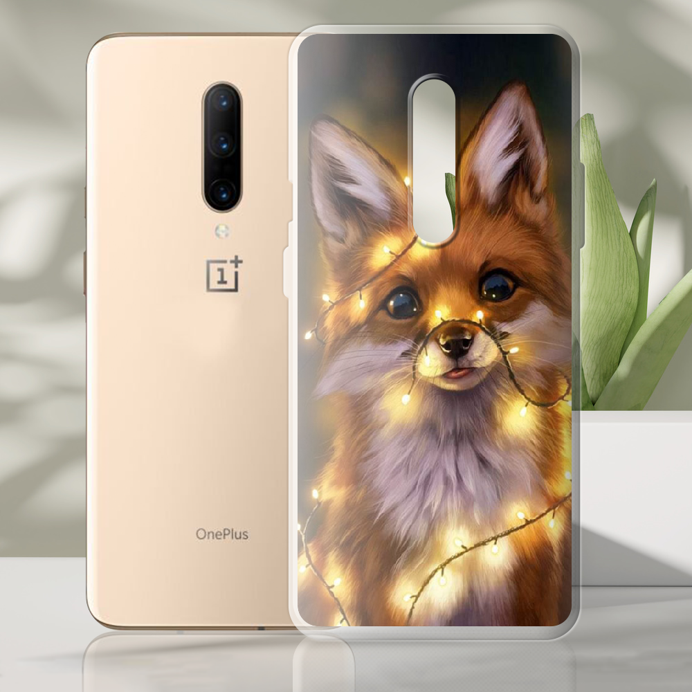 Чохол BoxFace OnePlus 7 Pro Різдвяна Лисичка Прозорий силікон (37257-up2399-37257) - фото 2