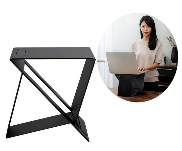 Подставка для ноутбука Baseus Ultra High Folding Stand 16" Black (SUZB-A01) - фото 3