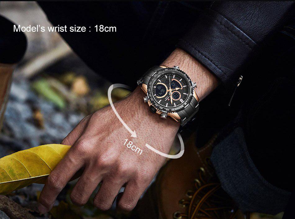 Чоловічий годинник Naviforce Fire 9182 Black - фото 6