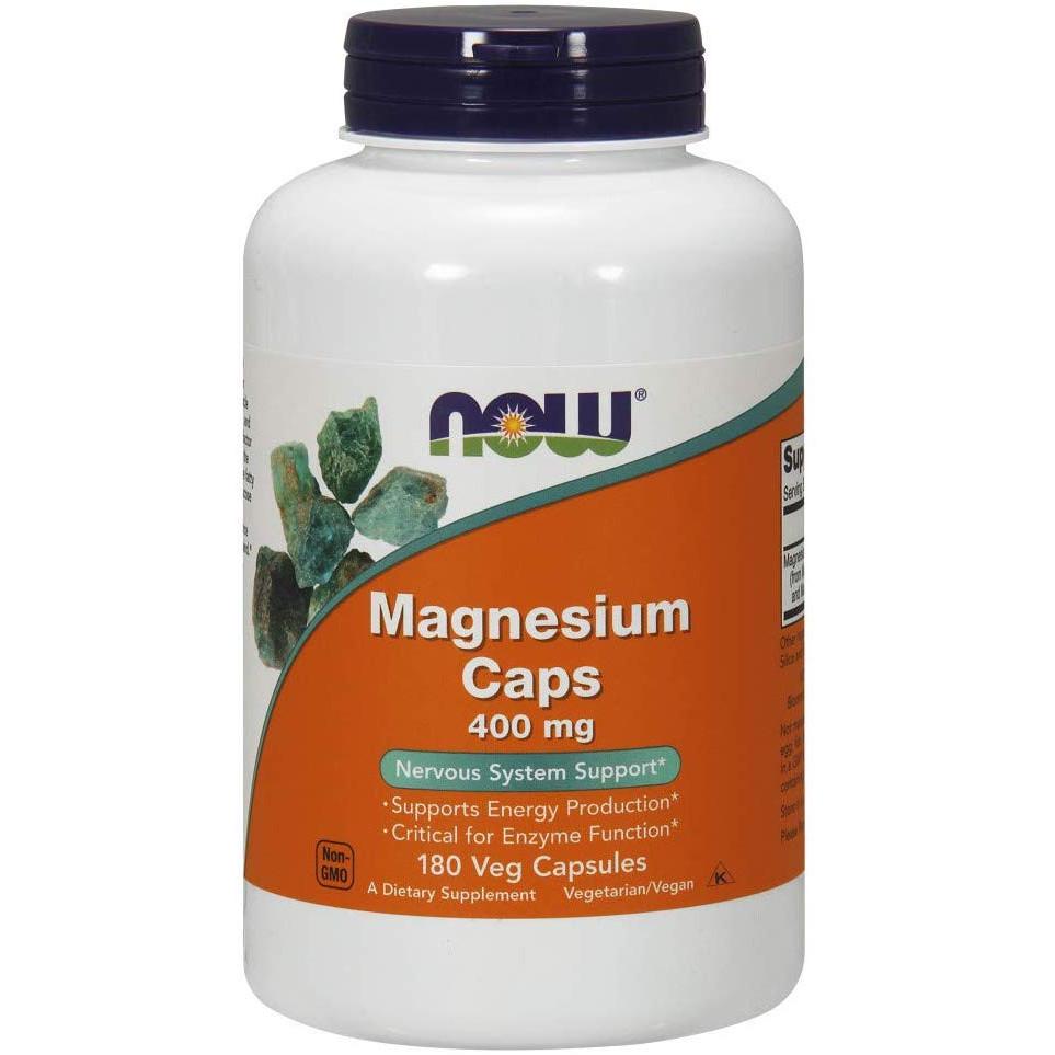 Магний Now Magnesium capsules 400 mg 180 capsules