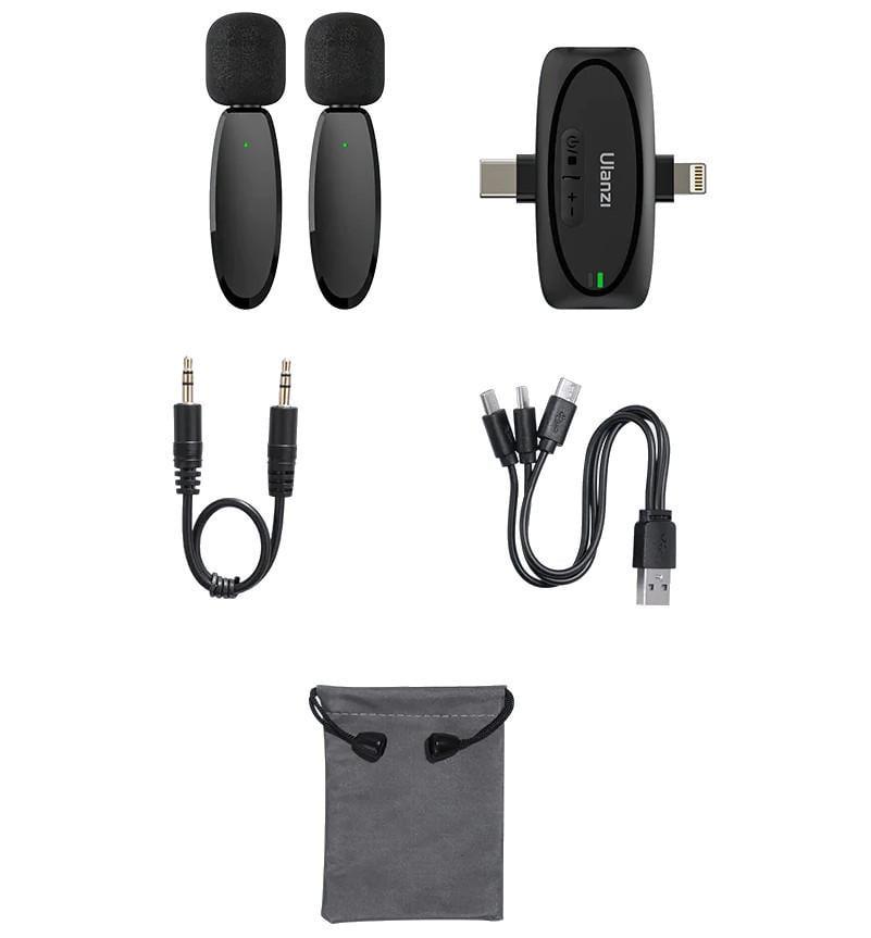Микрофон беспроводной Ulanzi V6 3в1 iPhone/Android/камера двойной 50 м (2226184562) - фото 5 Микрофон беспроводной Ulanzi V6 3в1 iPhone/Android/камера двойной 50 м (2226184562) - фото 5
