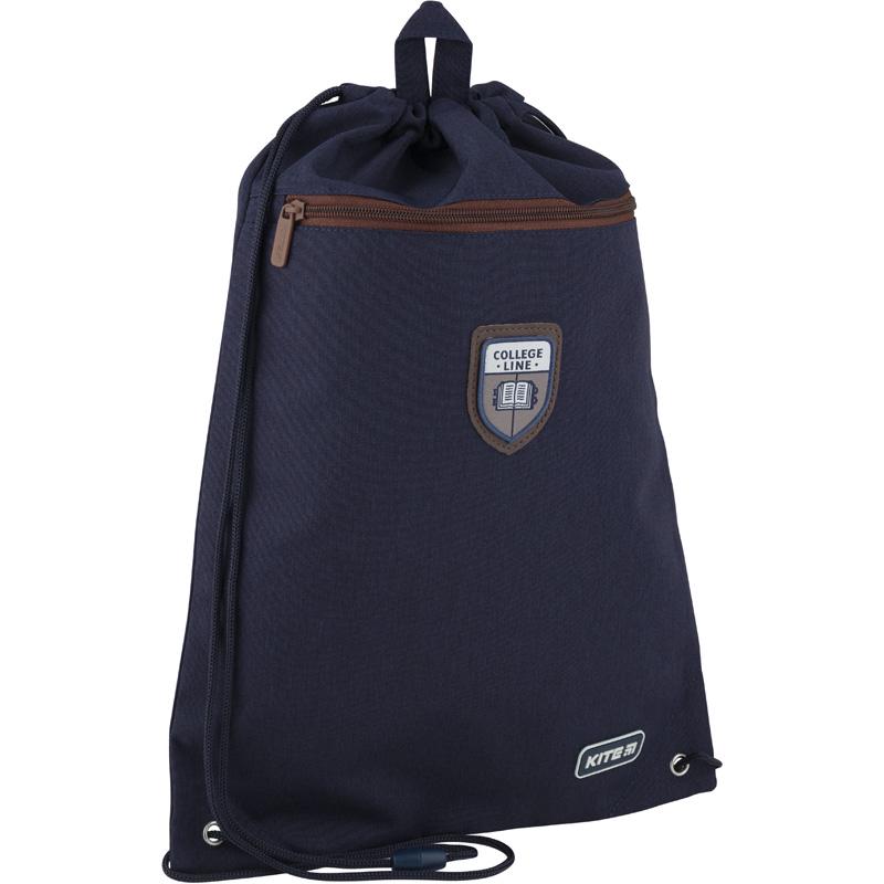 Сумка для обуви KITE College line с карманом 46x33 см Темно-синий (K20-601M-4)