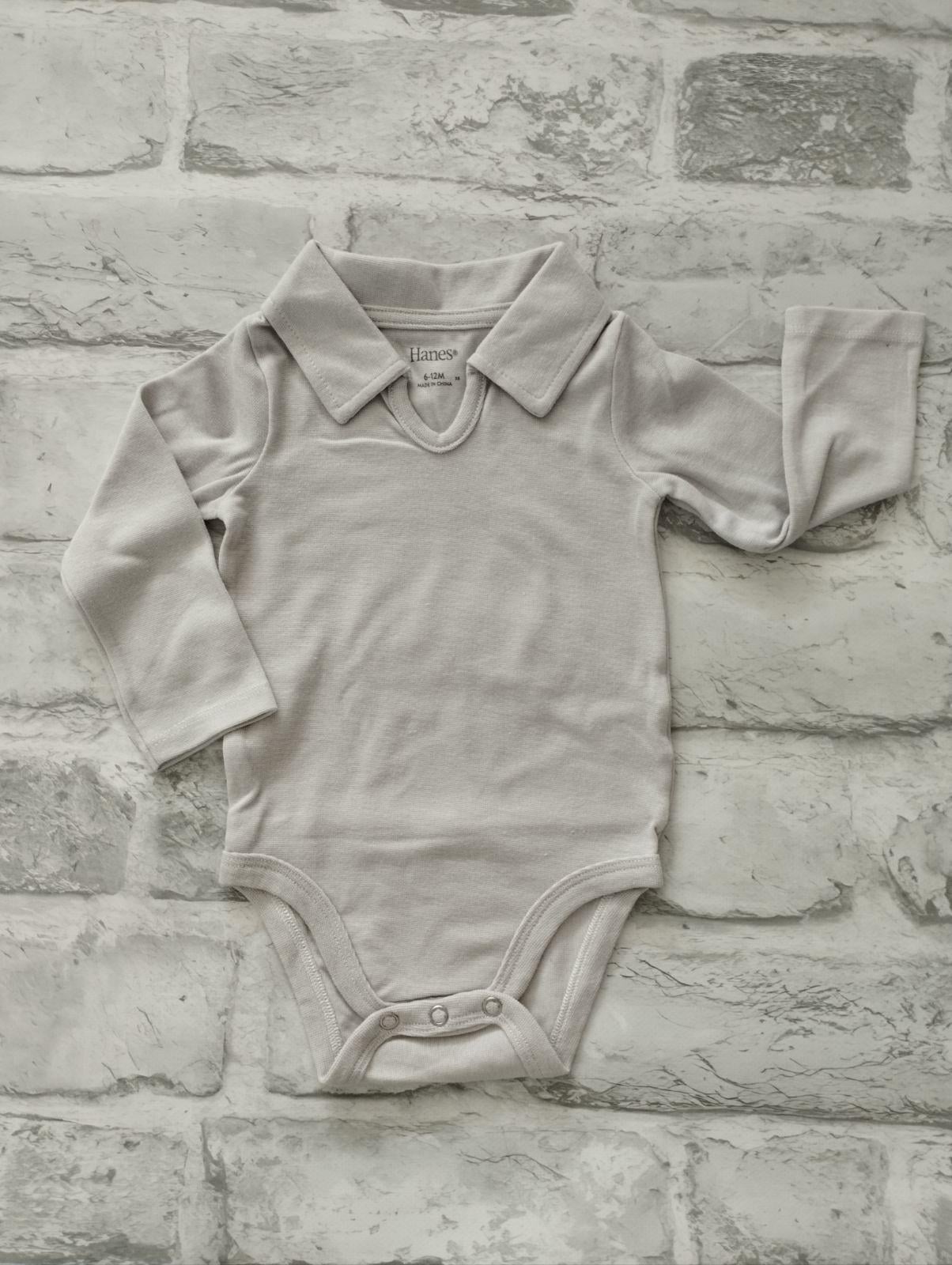 Боді для малюків Hanes 68 cм Сірий (0001) Боді для малюків Hanes 68 cм Сірий (0001)