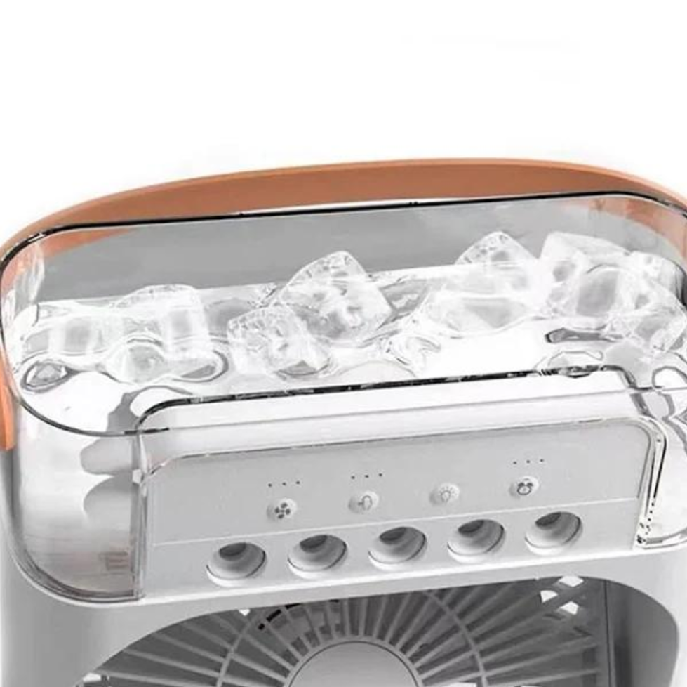 Кондиционер настольный Mini Cooling Fan AC9418 с LED подсветкой USB Белый (26057331) - фото 6 Кондиционер настольный Mini Cooling Fan AC9418 с LED подсветкой USB Белый (26057331) - фото 6