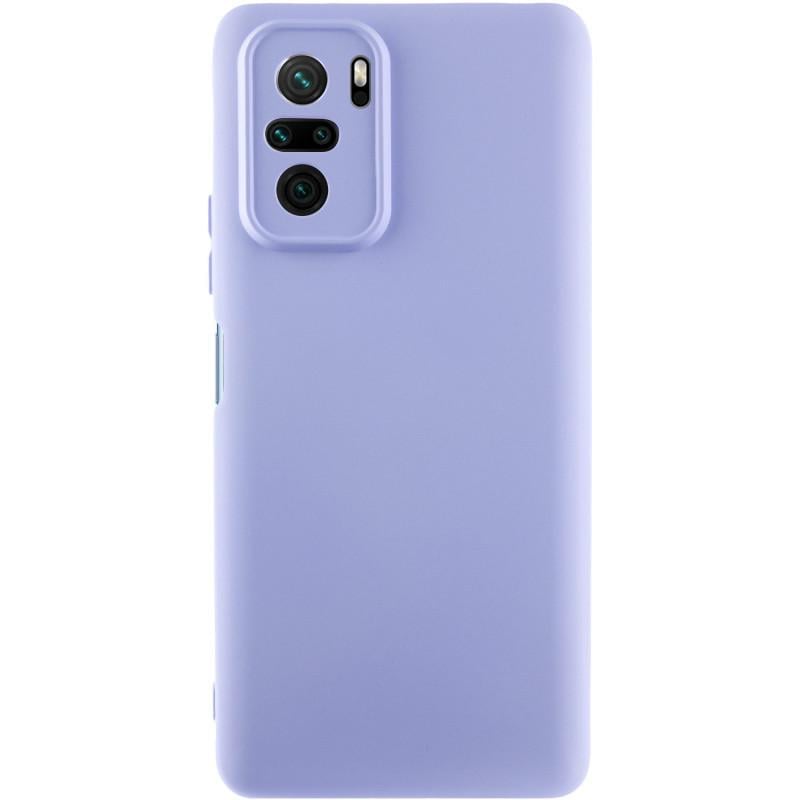 Противоударный чехол Silicone Cover Lakshmi Full Camera (AAA) для Xiaomi Redmi Note 10 / Note 10s / Poco M5s Сиреневый / Dashee