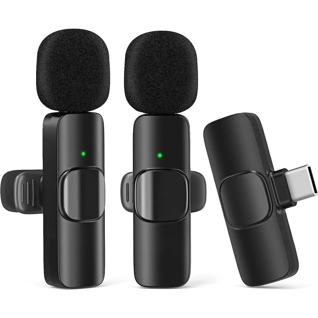 Микрофон двойной петличный беспроводной с Type-C Savetek P27-2 для смартфона/ноутбука/планшета 2,4 ГГц