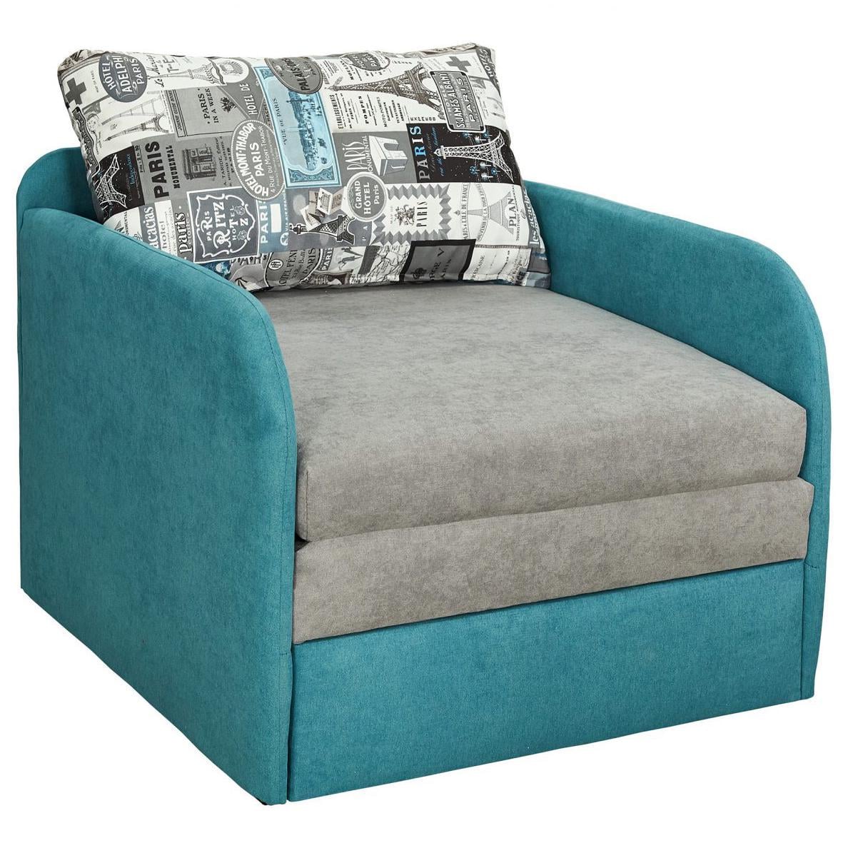 Диван раскладной Мебель-Сервис Юниор New выкатной ДСП/металл Бирюзовый