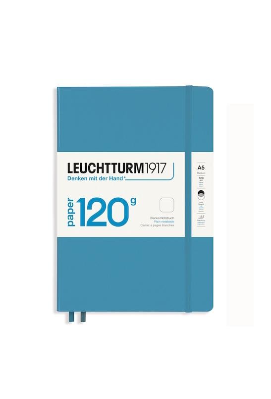 Блокнот Leuchtturm1917 120G Edition средний чистые листы Синий холодный (364427) - фото 1