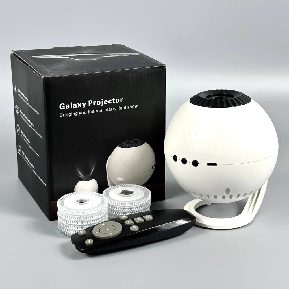 Проєктор зоряного неба Galaxy Projector AT-T08 12 слайдів пульт від USB (Projector- 12)