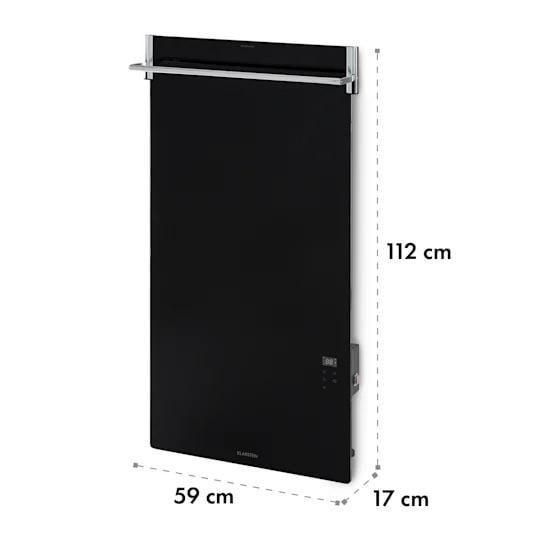 Инфракрасный обогреватель KLARSTEIN Hot Spot Crystal Spotless Smart для ванной комнаты 59x112 см 750 Вт (10035065) - фото 9