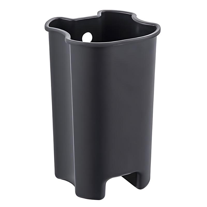 Мусорное ведро овальное Zerix Prime-TC0105 с плавным закрыванием 5 л Белый (ZX5901) - фото 4