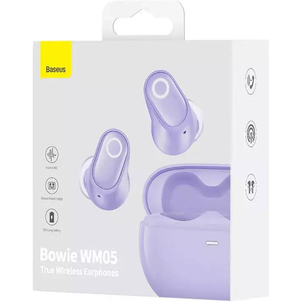 Наушники BASEUS True Wireless Earphones Bowie WM05 Purple (NGTW0001-05) - фото 7