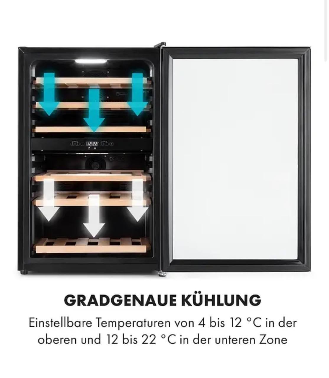 Винный холодильник KLARSTEIN Vinamour 37 Duo 2 (10035663) - фото 8 Винный холодильник KLARSTEIN Vinamour 37 Duo 2 (10035663) - фото 8