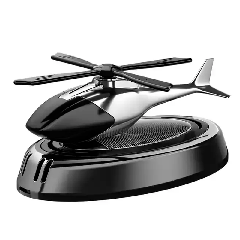 Ароматизатор автомобильный Вертолет с вращающимися лопастями Морской на солнечной батарее (2475491115)