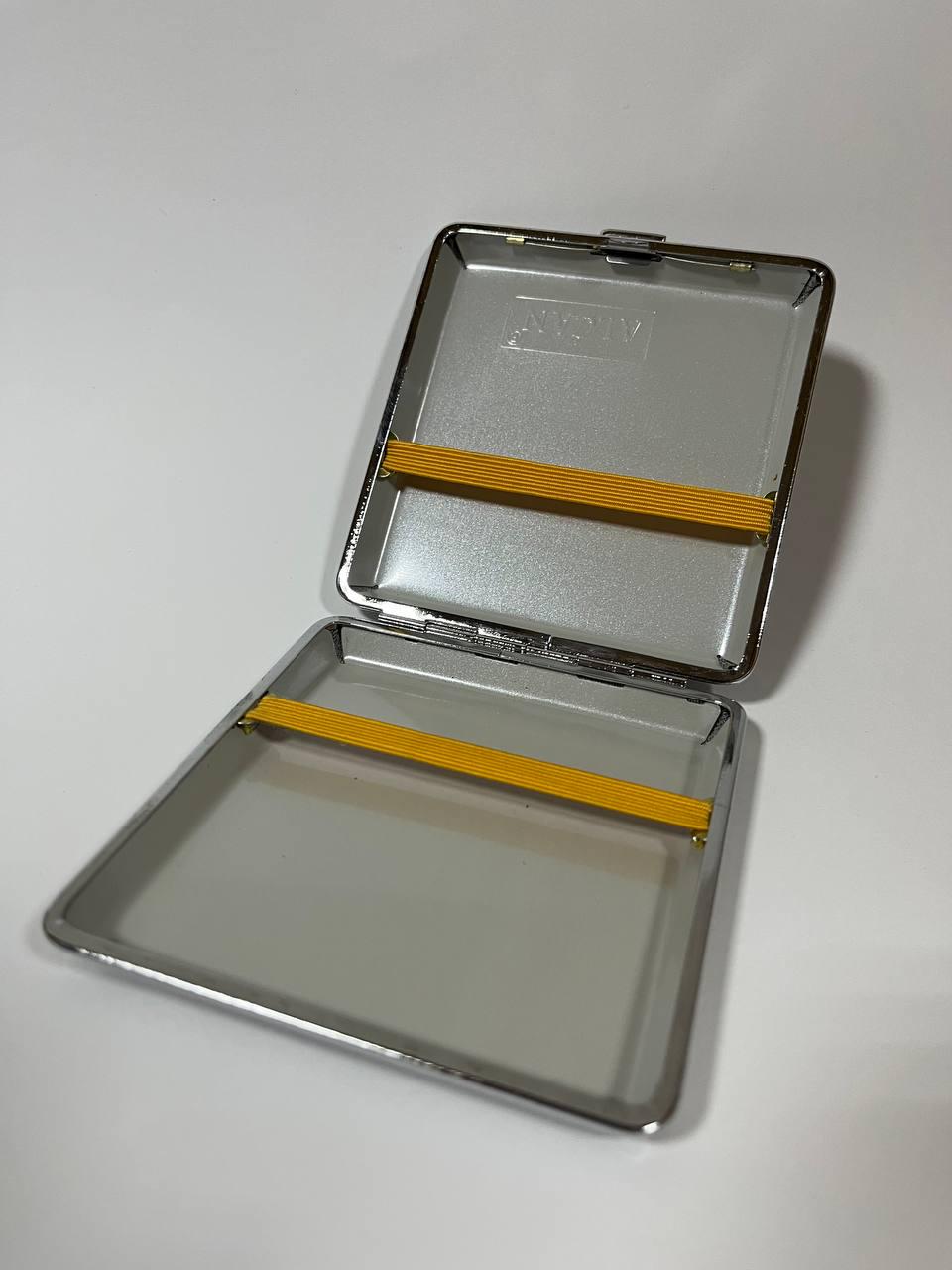 Портсигар книжка для сигарет еко-шкіра 9,5х9 см Чорний - фото 2 Портсигар книжка для сигарет еко-шкіра 9,5х9 см Чорний - фото 2