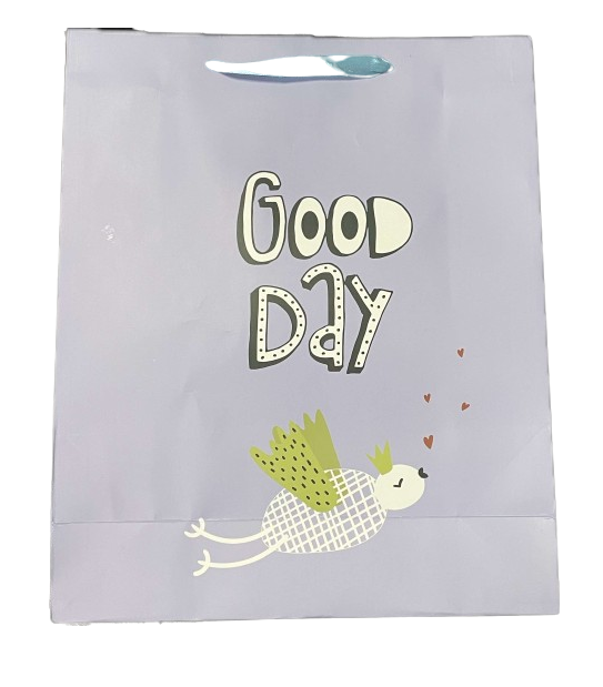 Подарочный пакет Stenson R32902-M Bow 26х32х10 см Фиолетовый (25441933)