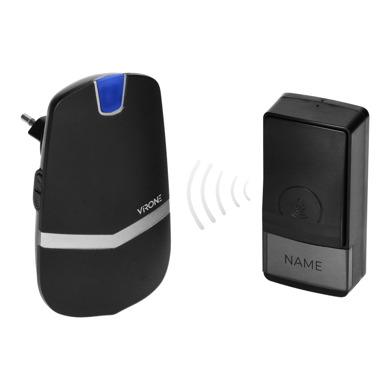 Звонок VIRONE DB-4/B LAXAN AC беспроводной 20 тоновый 150 м Черный (2703705453) - фото 2 Звонок VIRONE DB-4/B LAXAN AC беспроводной 20 тоновый 150 м Черный (2703705453) - фото 2