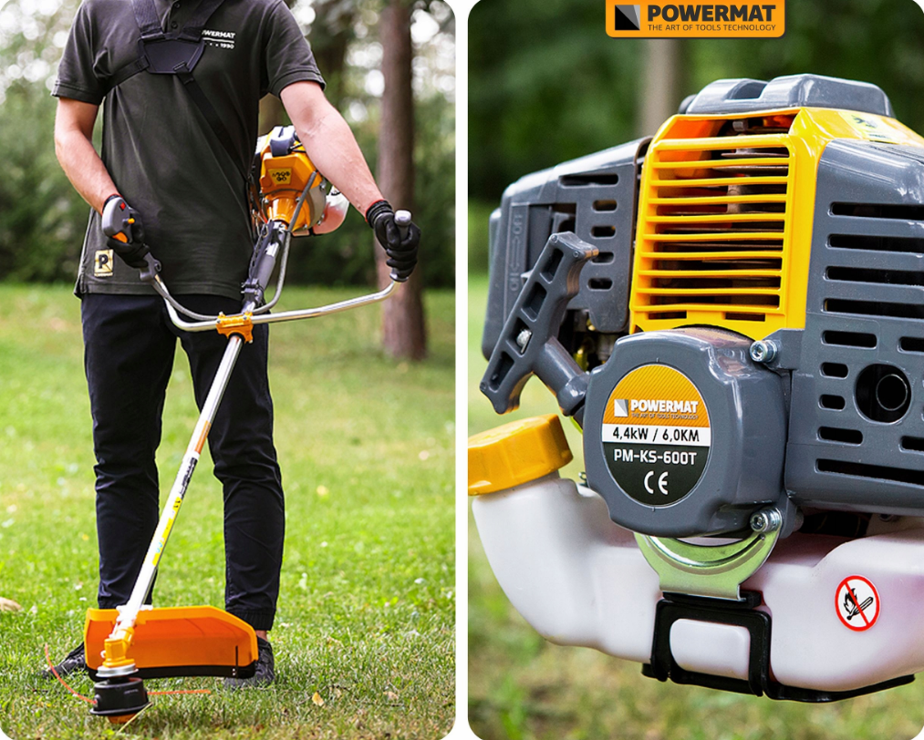 Бензокоса Powermat 6 км з аксесуарами (PM0638) - фото 10 Бензокоса Powermat 6 км з аксесуарами (PM0638) - фото 10