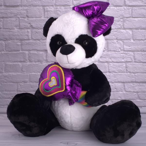 Мягкая игрушка Копица Панда девочка 2 с конфетой 50 см (21045)