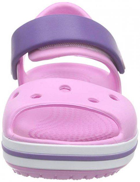 Босоножки Crocs Crocband Sandal Kids р. C8/EUR 24-25 Carnation/Amethyst (7155925). - фото 5