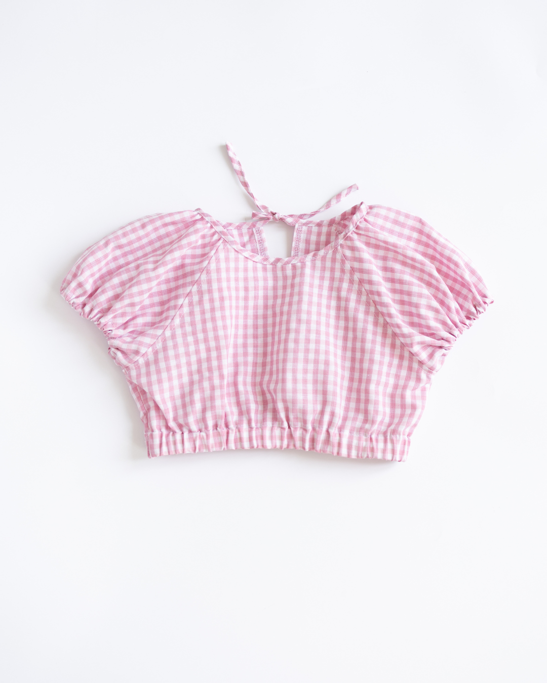 Костюм для дівчинки літній Blossom Alwair Kids в клітинку 134 см Рожевий (27309136) - фото 3