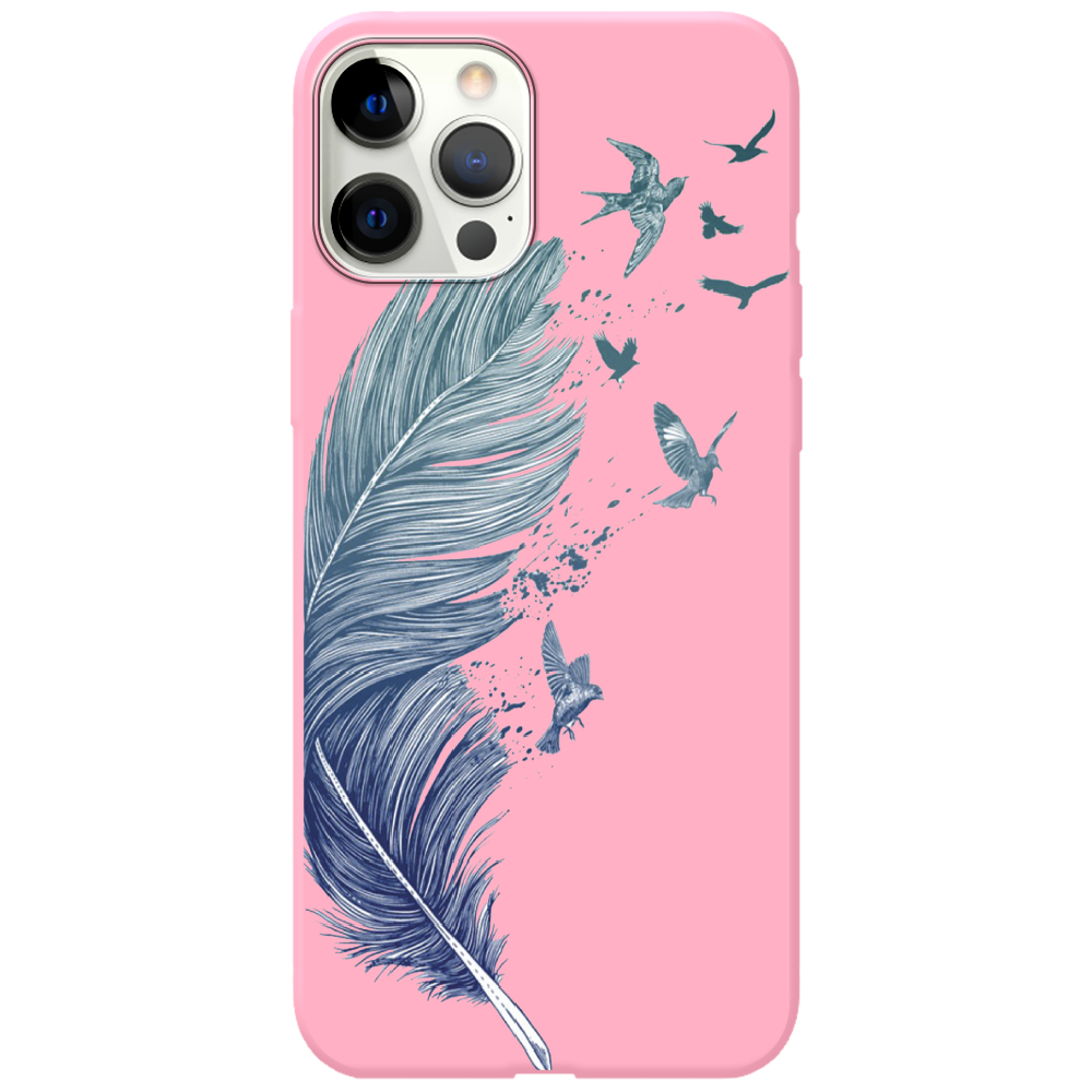 Чохол Boxface iPhone 12 Pro Feather Рожевий силікон (41086-cc38-43059)