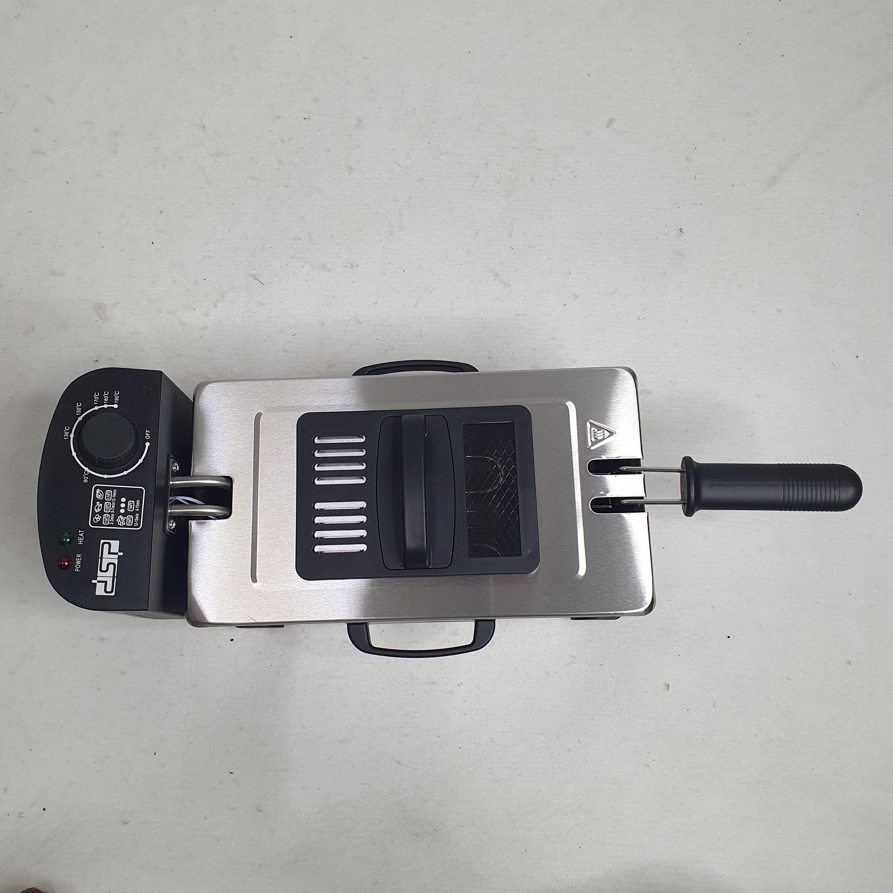 Фритюрниця з сіткою DSP KB-2079 2000W 3 л Сріблястий (17510505) - фото 10