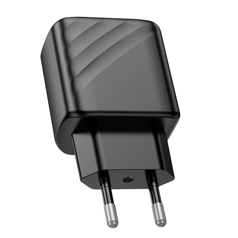Зарядный сетевой адаптер Hoco CS23A USB Type-C 30W 3A Black - фото 4