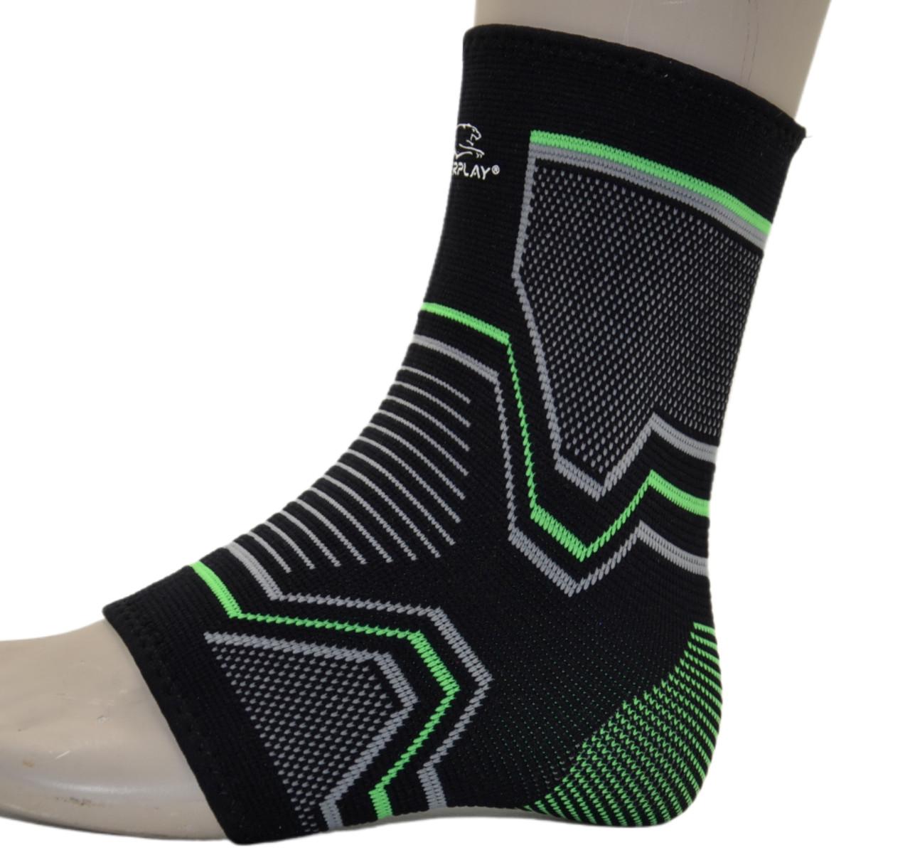 Бандажи на голеностоп PowerPlay 4100 пара L/XL Черный (27343032) - фото 2 Бандажи на голеностоп PowerPlay 4100 пара L/XL Черный (27343032) - фото 2