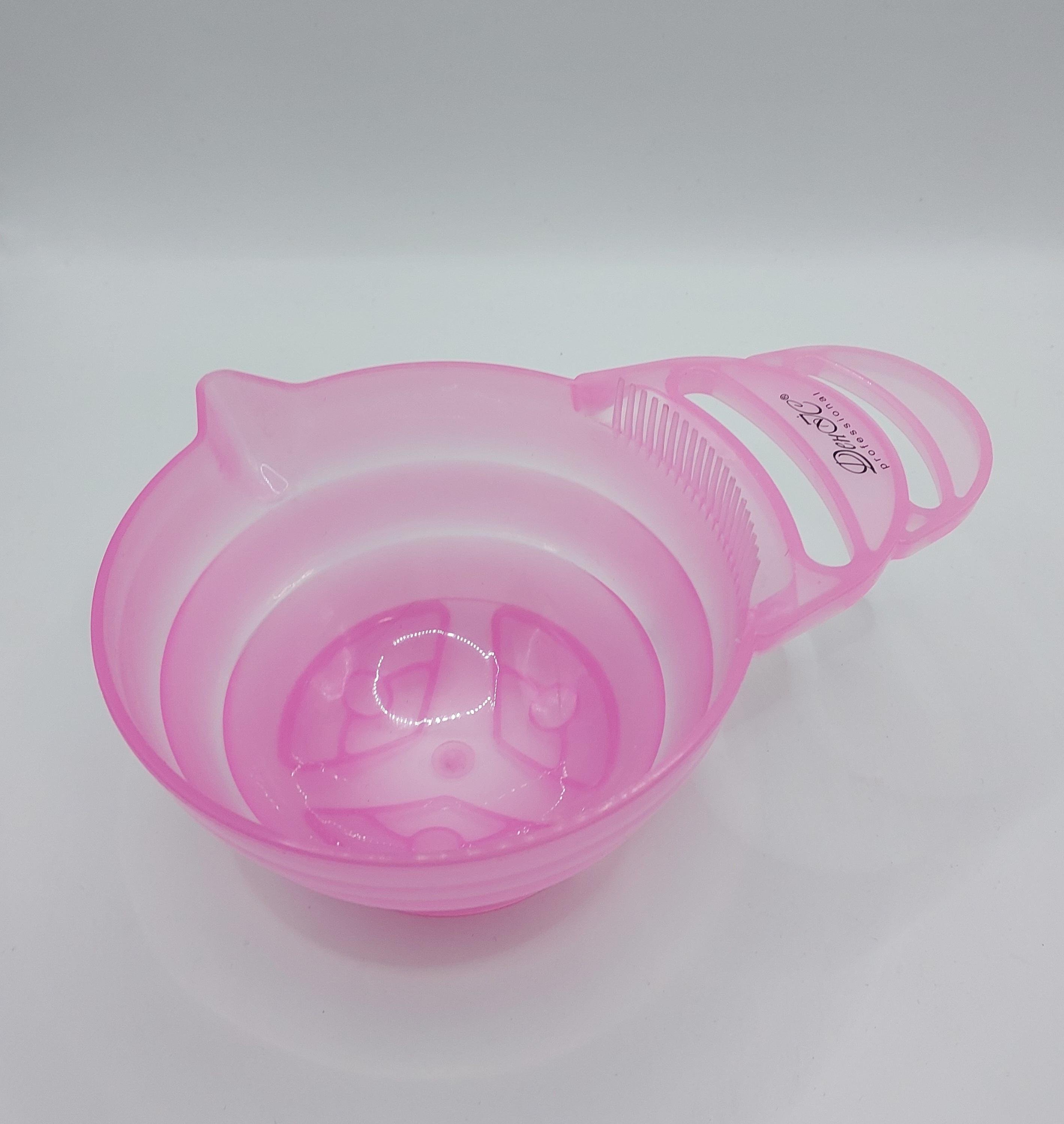 Миска для фарбування волосся ДенІС professional Люкс з гребенем Рожевий (2401145579) - фото 7