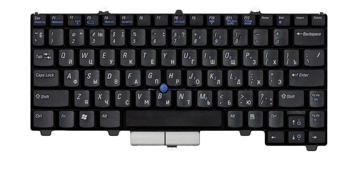 Клавиатура для ноутбука Dell Latitude D410 Point Stick Black